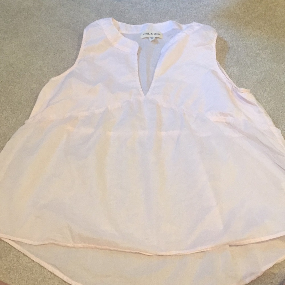 anthropologie- light pink tank top